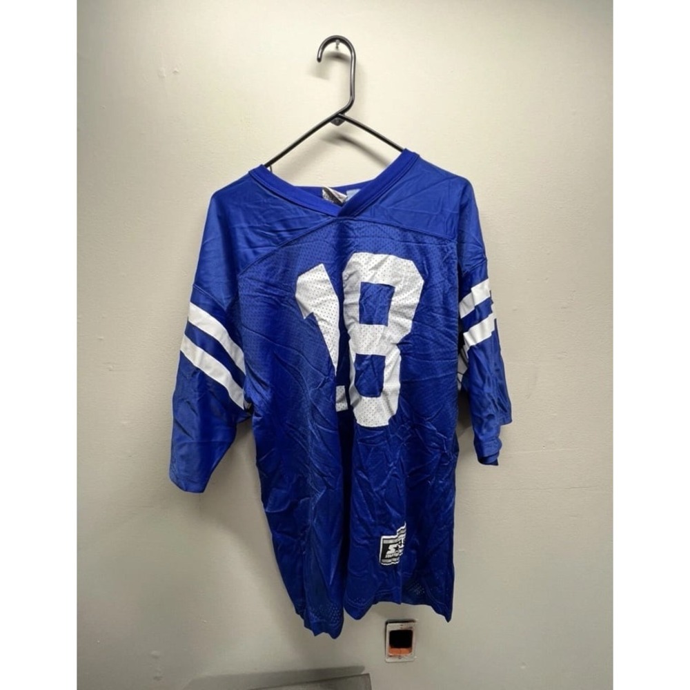 Vintage 1995 Starter Indianapolis Colts Peyton Manning #18 NFL Jersey Size 48 L